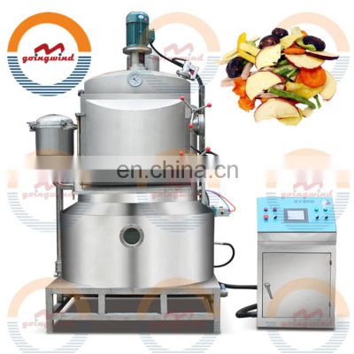 Automatic fruit and vegetable vacuum frying machine auto fruits & vegetables chips vacuum fryer line machines price for sale