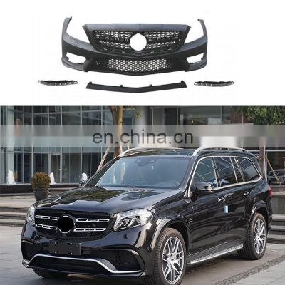 AMG Front Bumper for Mercedes Benz GLE W166 modified AMG bodykit GLE63 GLS63 GTR grille diffuser rear lip 2015-2019