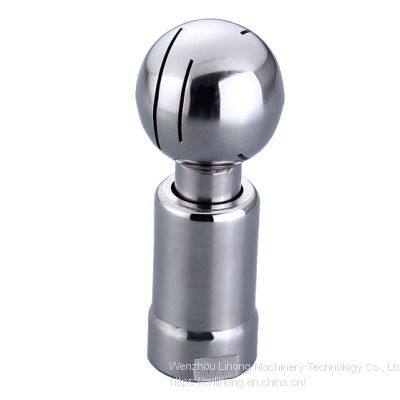 Stainless Steel Sanitary Rotary Spray Cleaning Ball for Tank/Vessel 180 270 360 Degree Welded Clamped DIN SMS ISO