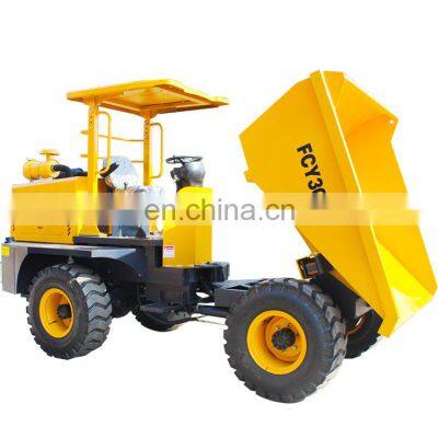 Diesel FCY30 3 ton Concrete front hydraulic mining dumper 4WD cheap mining dumper