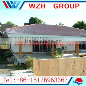 Light steel villa house with 3 bedroom house villa designed