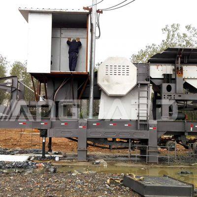 Quarry Granite Limestone Cobble Gold Ore Rock Stone Mobile Jaw Crusher Plant photo-3