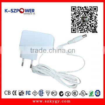 2015 A-series 12W K-121000 surveillance camera switching 12volt 1amp power adapter with CE UL