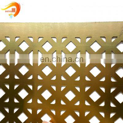 aluminum decorate perforated sheet metal facade panel