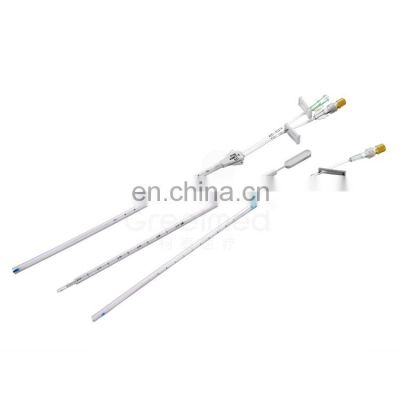 Cheap price cvc single double 3 lumen disposable safe cath central venous catheter set kit