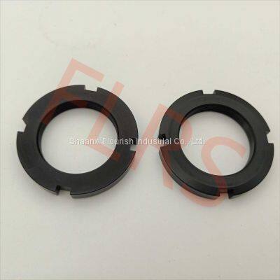 Material EN AW-7075 Anodize Black Customized Slotted Nut Rolling Bearing Round Lock Nut For Motorcycle or Automotive