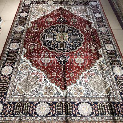 6x9ft fine quality handmade silk persian carpet for home decor