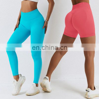 High Waist Best Hot Sale Seamless Leggings Tight Yoga Pants Breathable Compression Shorts For Women Sports Gym Fitness Wear