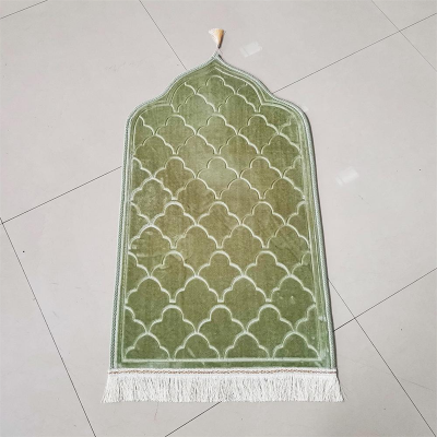 Muslim foldable prayer mat wholesale with pocket islamic plain prayer mat sejadah prayer mat with  backrest