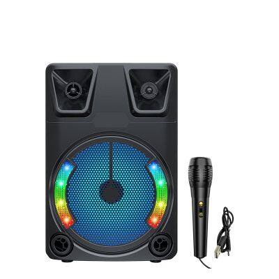 ZQS8145  active 16W power 1800MAH battery capacity speaker  single 8 inch bluetooth speaker with MIC