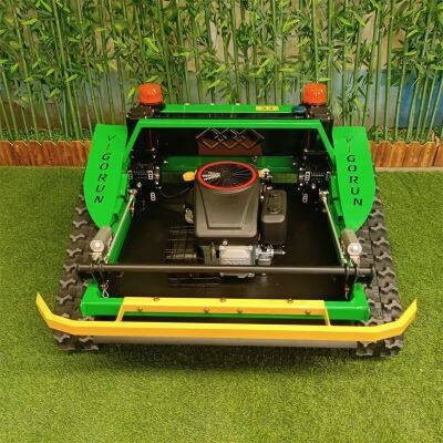radio controlled slope mower, China robot lawn mower with remote control price, remote control track mower for sale