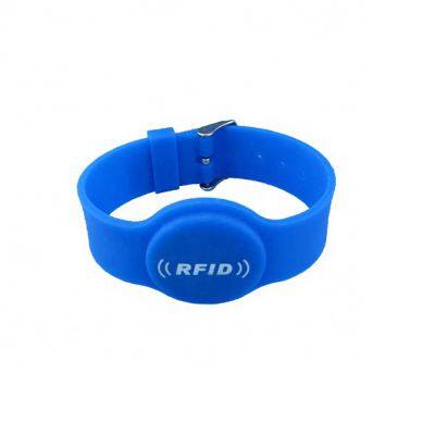 Adjustable Silicone Rfid Wristbands F08 13.56mhz Wristbands Silicone
