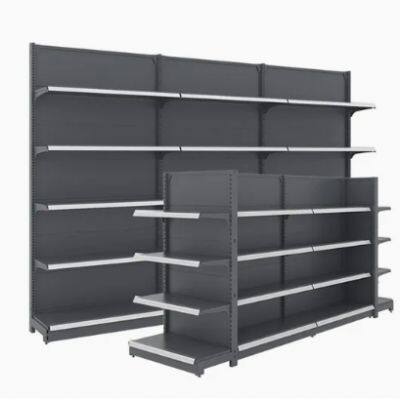 Metal Heavy Duty Gondola Shelving For Supermarket