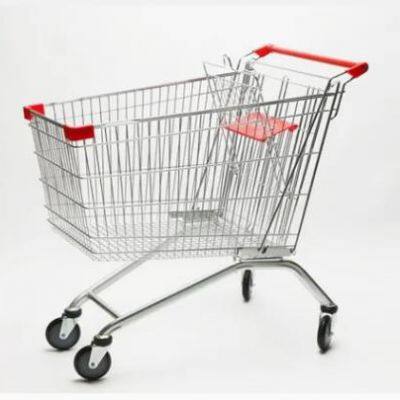 Heavy-Duty Supermarket Shopping Trolley