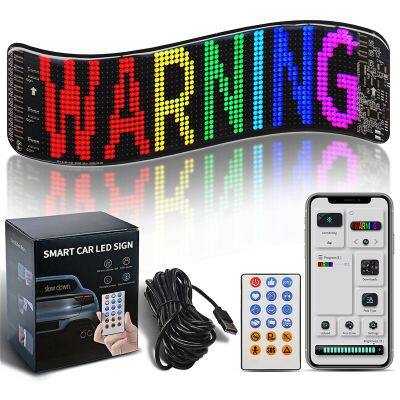 LED Pixel Soft Display Pattern Animation Mobile APP Control Flexible USB Car Screen DIY Text Wireless Lan Connection photo-3