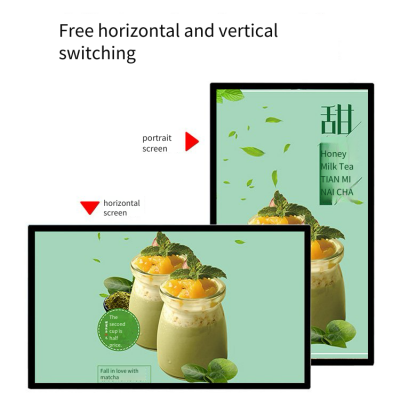High-definition Intelligent Wall-mounted Advertising Machine, Commercial Display Screen for Information Display and Presentation in Shopping Malls and Supermarkets, Hanging Playback photo-2