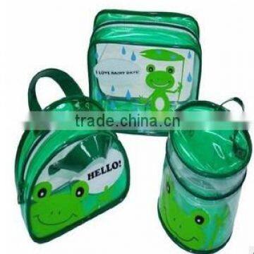 custom vinyl toiletry bag promotional zipper bags