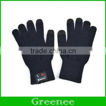 New worm winter touch gloves Screen gloves bluetooth 3.0 Talking Gloves Headset Speaker For Smart Phone