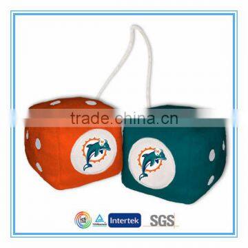 Custom logo promotional funny stuffed plush dice