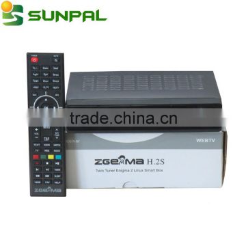 Factory price satellite receiver 3D hd DVB-S2+S2 twoTuner Supported 3D,LAN,USB WiFi iptv ZGEMMA star H.2S