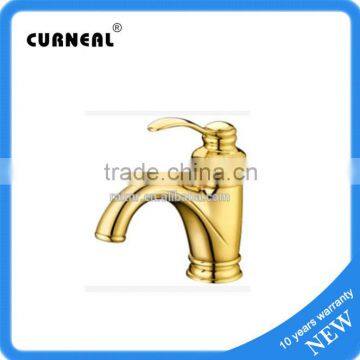 Wash Basin Mixer Tap Gold-plated Bathroom Faucet Golden Bathroom Faucet