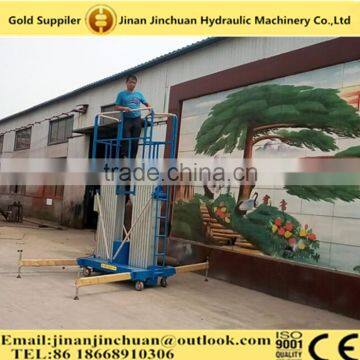 Electric Hydraulic Aluminum Mast Vertical Man Lift With Competitive Price