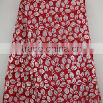 High Quality Embroidery Organza Lace Fabrics Hand Cut Lace For Party Dress OG0177