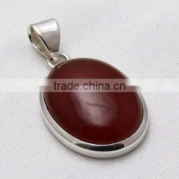 Billowing Clouds !! Carnelian 925 Sterling Silver Pendant, Handmade Silver Jewellery, Silver Jewellery India