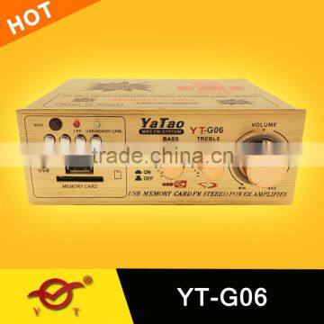 mini hot sell bluetooth amplifier YT-G06 with usb/sd/bluetooth
