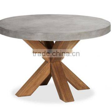 waterproof outdoor garden furniture concrete top dining table