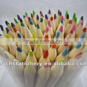 BSCI factory hot sale natural wooden color drawing pencil, jumbo triangle pencils