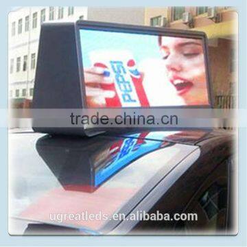 Outdoor Double Side P5 Full Color 3G WIFI Taxi Roof LED Sign/ Car Top Display/Taxi Light Box Quality Choice photo-5