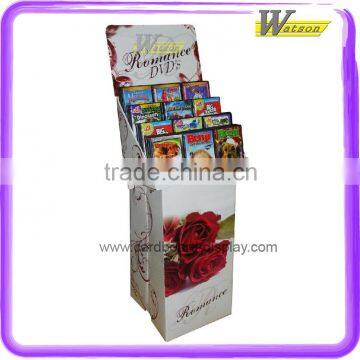 DVD shop cardboard display stand for DVD and CD display
