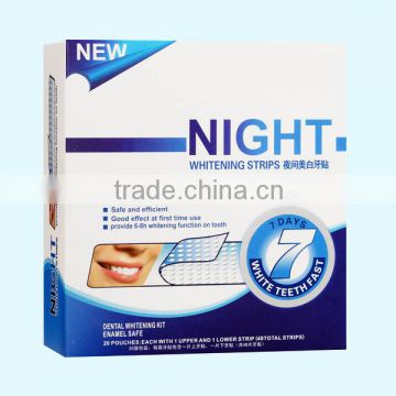 2016 new promotional dental care, mint flavor tooth whitening strips