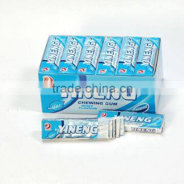 mint flavor chewing gum