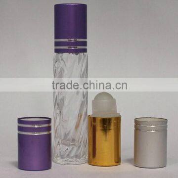 empty Roll on Refillable Glass Perfume Bottles Including Roller ball