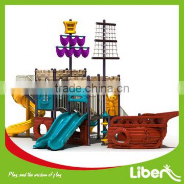 Pirate Ship commercial kids outdoor plastic playground equipment LE.HC.002