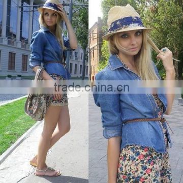 factory oem fashion lady straw beach hat wholesale