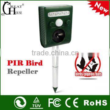 GH-191B Hot selling solar LED flashing ultrasonic animal control