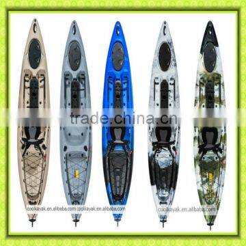 3.63m Popular Pedal Kayak, Cheap Plastic Kayak photo-6