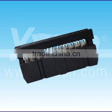 10pin two pieces with convex point black color IDC socket connector