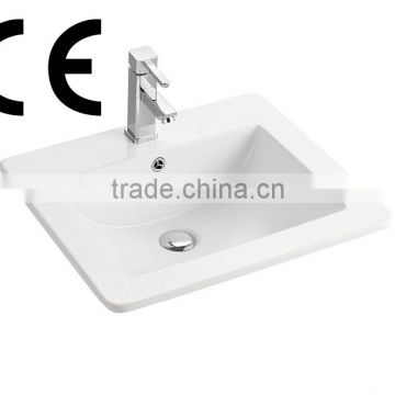 High quality ceramic thin edge cabinet basin/bathroom sink(BSJ-9050E)