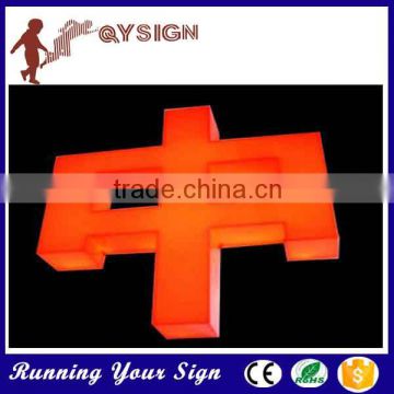 high quality front lit red led channel letters