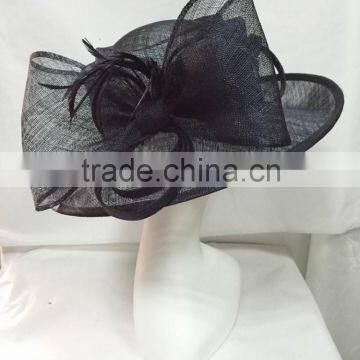 Sinamay/Church/Derby/Kentucky/Wedding hat-NAVY                        
                                                Quality Choice