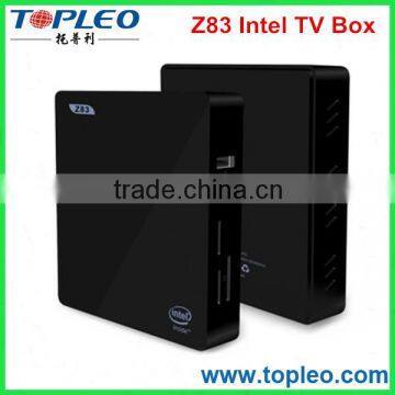 Z83 Intel TV Box HD Graphics GPU support 4K OS Windows 10 Set-Top Box