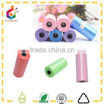 Disposable plastic dog waste bags customized scented