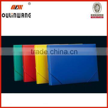 Plastic elastic expanding file folder