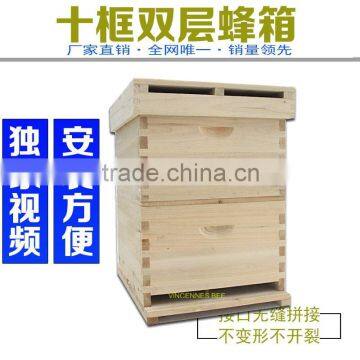 import Fir Wood Beehive for Beekeeping,Apiculture equipment,ten Frame Beehive for apiculture On Sale