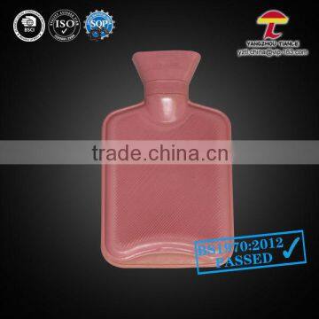 pink 1000ml bs rubber hot water bottle