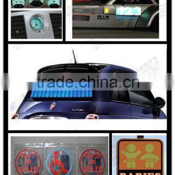 excellent brightness el car sticker for Warning lamp with 12V Inverter